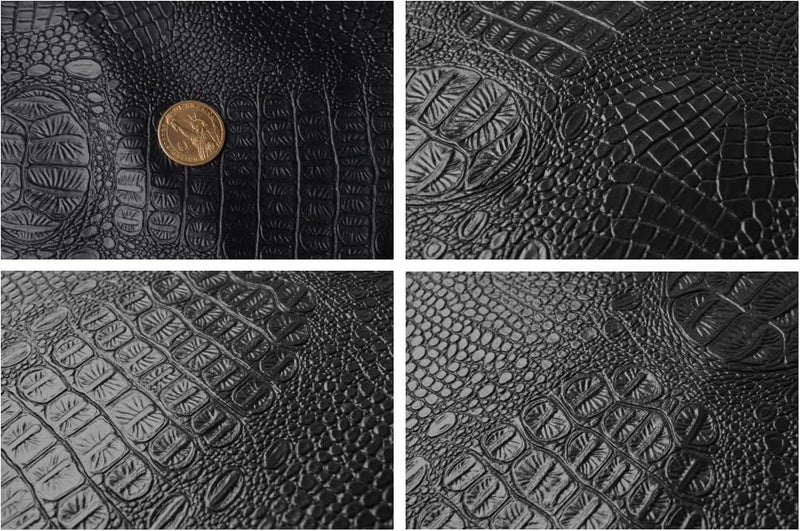 Wento Alligator Skin Fabric Faux Leather Fabric PU Leather Fabric for Upholstery - Image 2