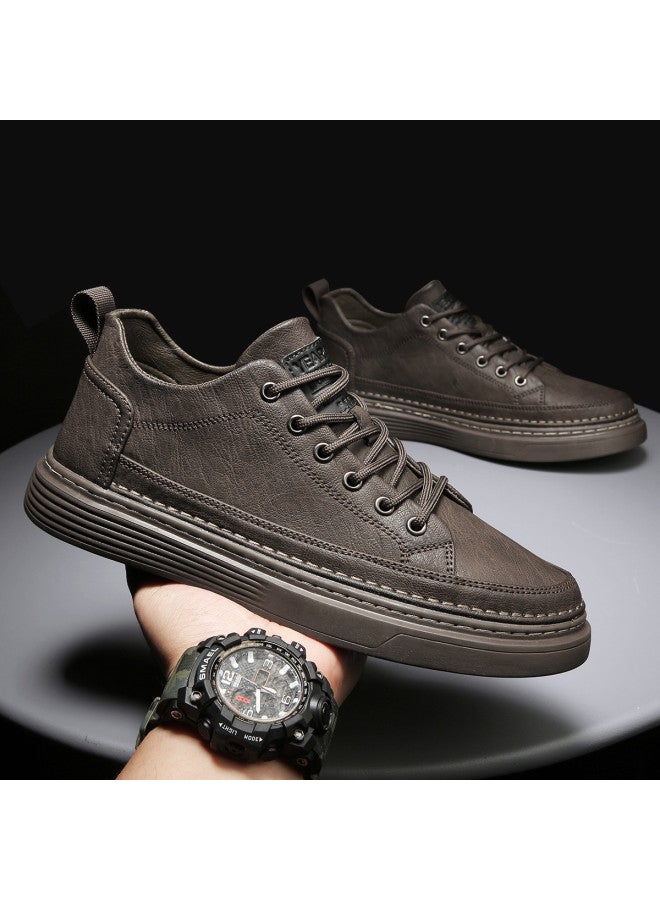 YEARCON Classic Style Casual Leather Shoes For Men, Autumn Business Shoes, Men's Sports Shoes, Men's Sneakers - Image 4