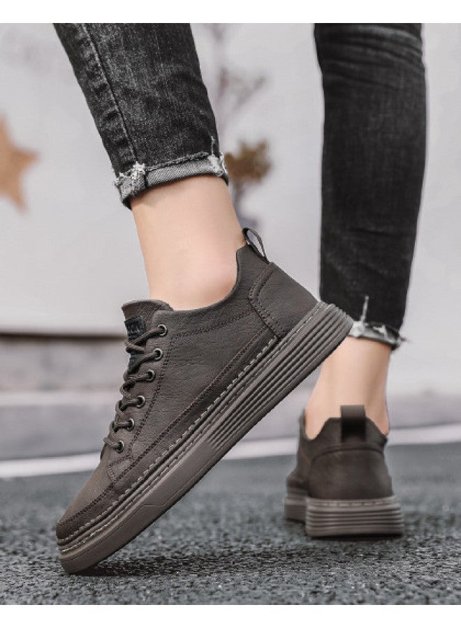 YEARCON Classic Style Casual Leather Shoes For Men, Autumn Business Shoes, Men's Sports Shoes, Men's Sneakers - Image 1