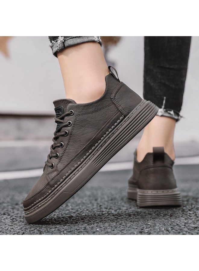 YEARCON Classic Style Casual Leather Shoes For Men, Autumn Business Shoes, Men's Sports Shoes, Men's Sneakers - Image 3