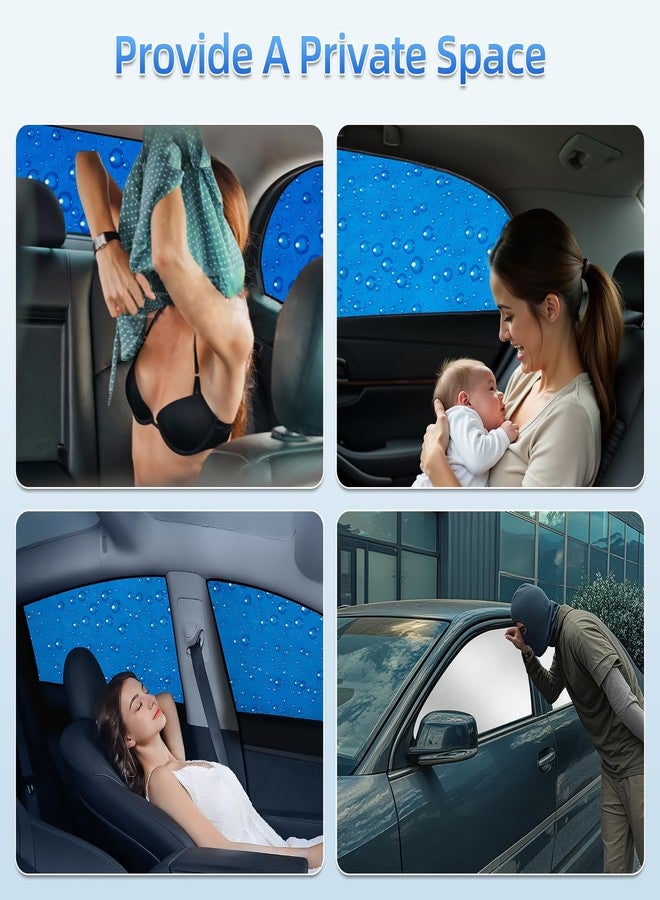 aokway Car Sun Shade, Rear Front Window Shade Side Window Sunshade Baby 4pcs - Image 4
