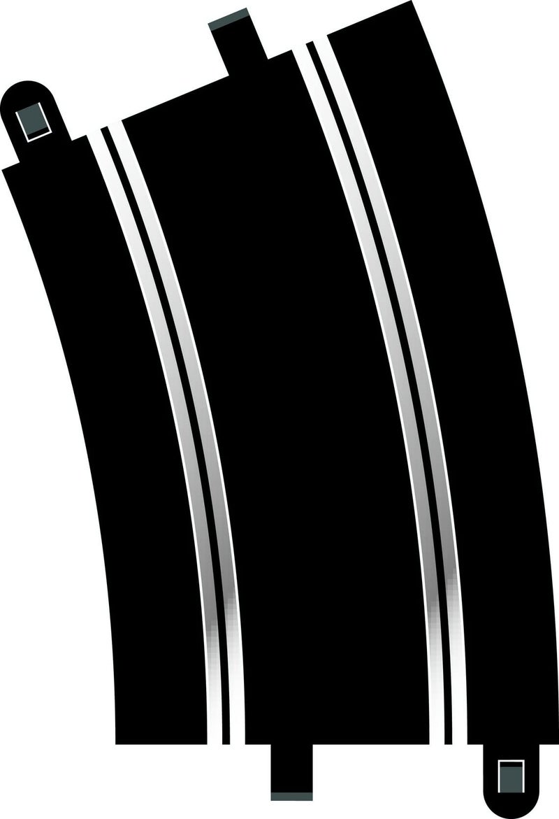 Scalextric C8235 Track Radius - 22.5 Degrees Curve, Black, White, Silver - Image 5