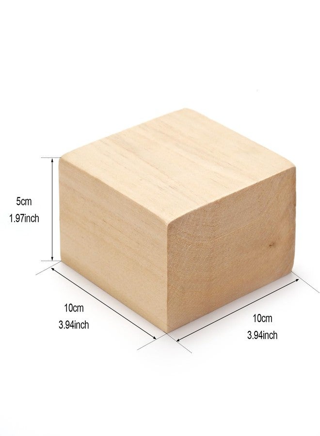 PONGJA 2 Pcs Basswood Carving Blocks, 4 x 4 x 2 inch Whittling Bass Wood Blocks Kit, Carving Soft Wooden Block for Beginners and Professional Artists DIY Wood Carving Crafts - Image 2