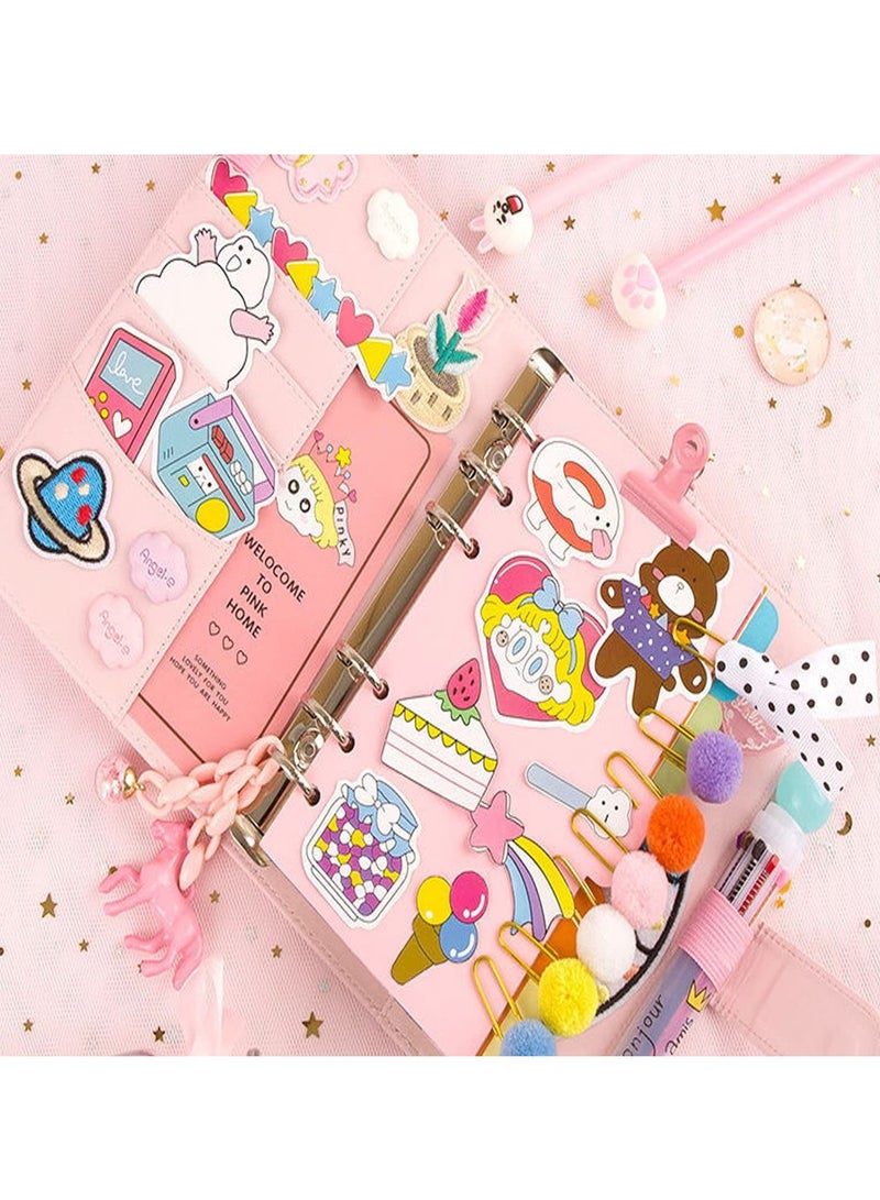 MIXDE DIY Lined Journal Sketchbook Pocket Planner Girls Diary Notepads Stationery Notebooks Journals School Office Supplies - Image 5