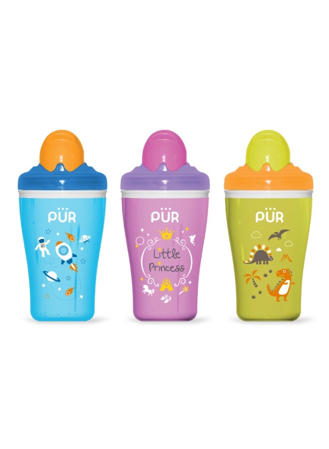 Pur insulated cup 250ml - with a smart, spill-proof straw lid and effective, safe insulation - for children from 12 months - Image 2