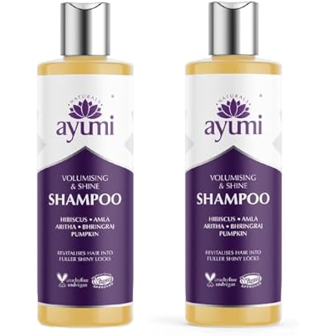 HIBISCUS & TURMERIC SHAMPOO. VEGAN, CRUELTY-FREE, DERMATOLOGICALLY-TESTED, 2 X 250ML