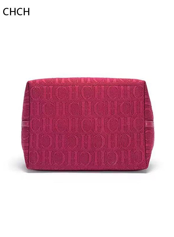 سي اتش سي اتش CHCH حقيبة يد نسائية جديدة بتصميم عصري وعملي من القماش المخرم المميز، حقيبة حمل يدوية/كتف متعددة الاستخدامات وسعة كبيرة - Image 3