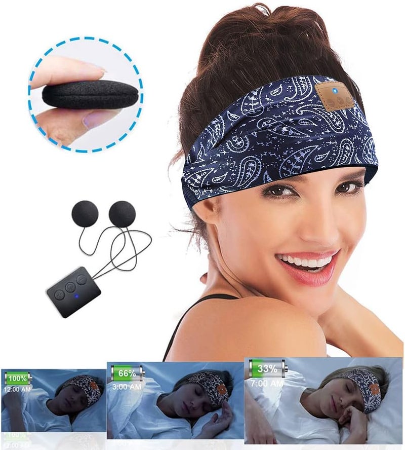 Srliya Bluetooth Headband Sleep Headphones Wireless Music Headband Headphones with HD Speakers for Side Sleepers Training Jogging Yoga Gifts - Image 4