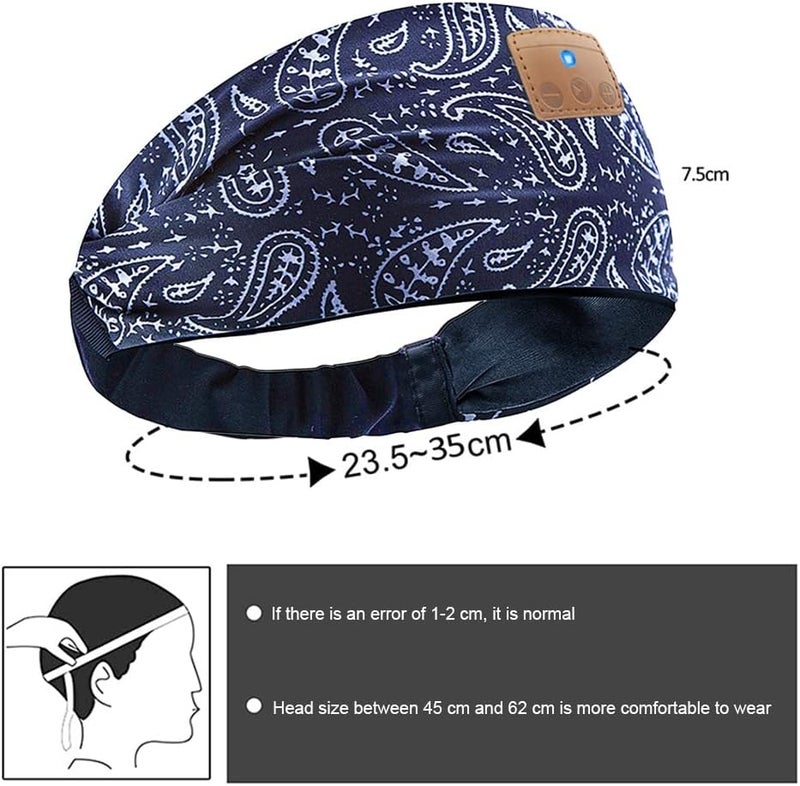 Srliya Bluetooth Headband Sleep Headphones Wireless Music Headband Headphones with HD Speakers for Side Sleepers Training Jogging Yoga Gifts - Image 2