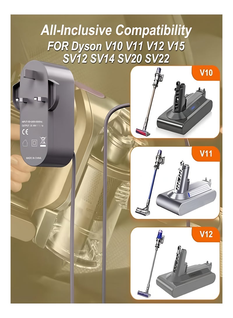Apluynm 30.45V Charger Compatible with Dyson V10 V11 V12 V15 SV11 SV12 SV14 SV15 SV20 SV22 Cordless handheld vacuums - Image 4