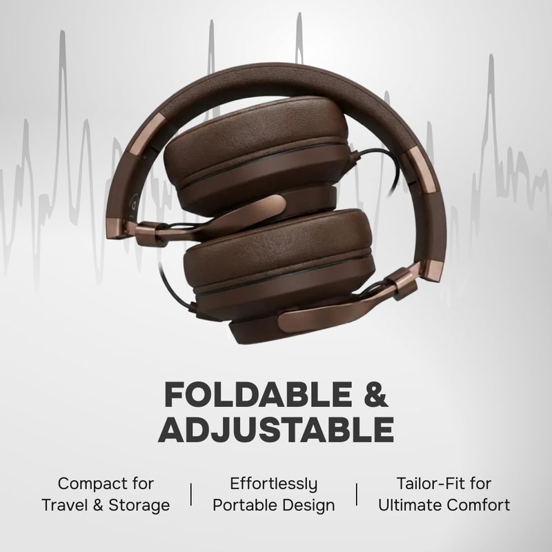 ARTIX Over Ear Headphones Wired with Microphone and Volume Control, Foldable Noise Isolating Headset with Deep Bass for School, Laptop, Computer, Chromebook, Tablet, Travel (3.5mm Jack) - Image 5