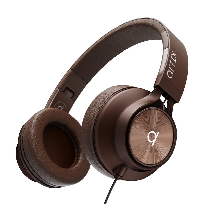 ARTIX Over Ear Headphones Wired with Microphone and Volume Control, Foldable Noise Isolating Headset with Deep Bass for School, Laptop, Computer, Chromebook, Tablet, Travel (3.5mm Jack) - Image 1