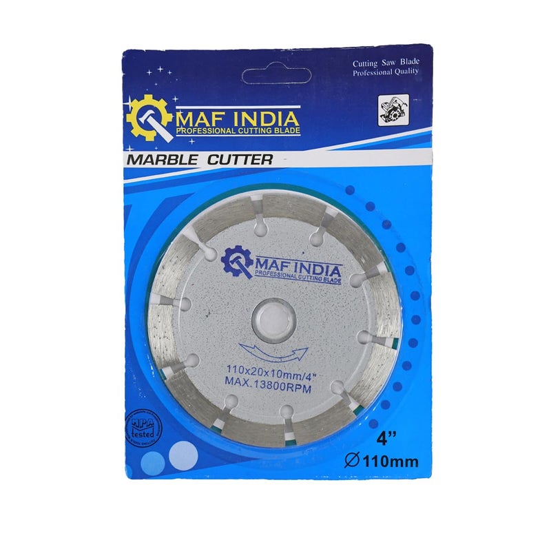 MAF PRO Marble Cutting Blade – 4" / 110mm Diameter, 16/20mm Bore, Segment, Professional Quality (Pack of 1) - Image 4