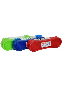 Best Oval Cleaning Brush Plastic Carpet Brush Mixed Color 17 cm  - Image 5