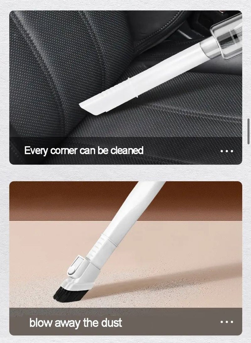 Generic Handheld Portable Cordless Vacuum Cleaner for Car, Home And Office, White - Image 3