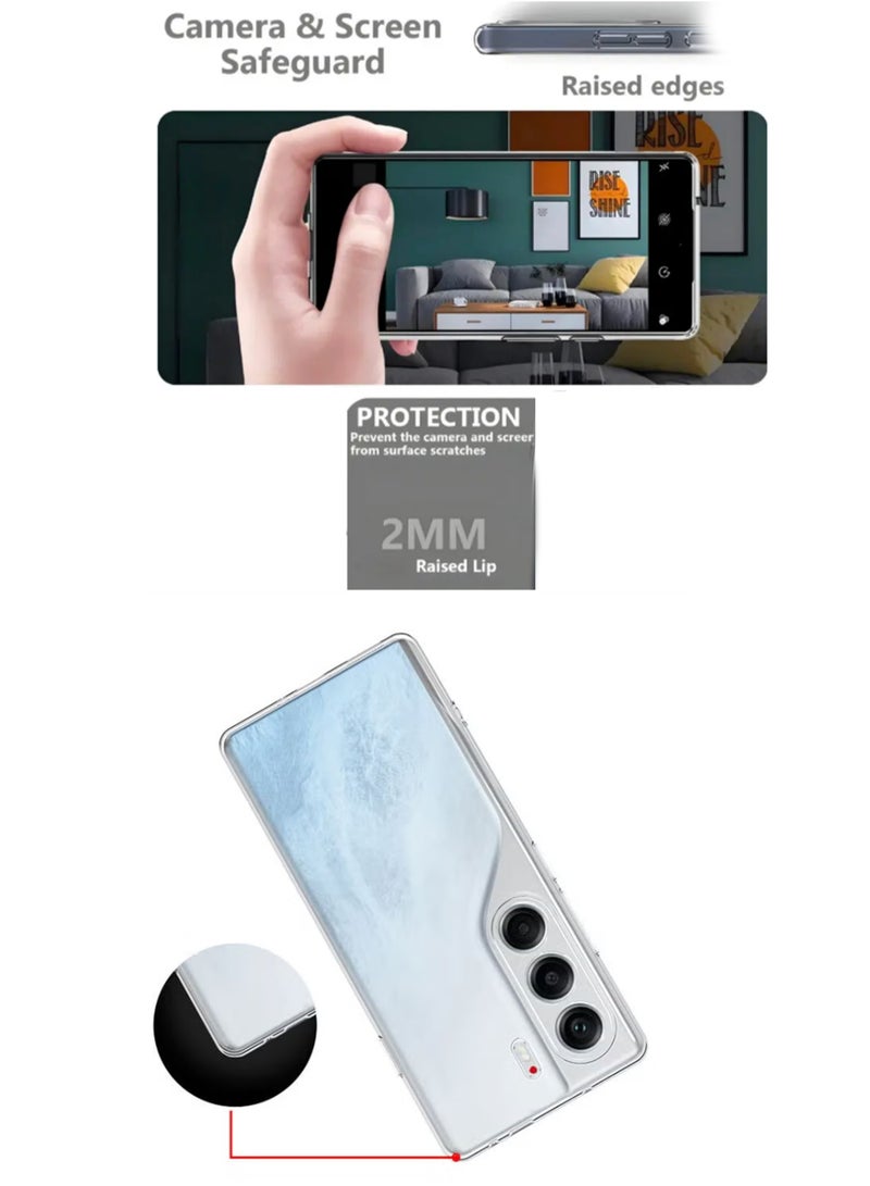 For Tecno Camon 40 Pro 4G / 5G - Soft Flexible Transparent Silicone Protective Back Case Cover-Transparent - Image 4