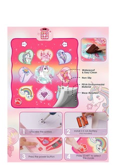 Excefore Unicorn Dance Mat Toys, Dance Musical Play Mat with 5 Game Modes& 8 Built-in Songs, Play Mat with LED Lights, Adjustable Volume, Suitable for 3 -6+ Year Old Girl Kid  - Image 4