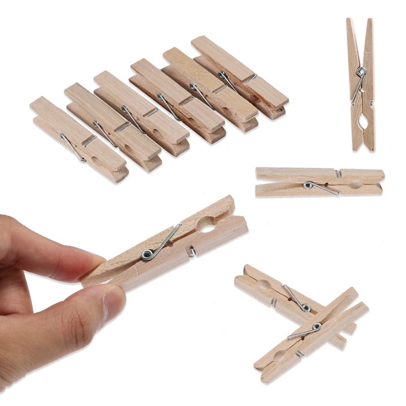 JABINCO (Pack Of 50) Wooden Clothespins About 2-7/8"" Long - Image 3