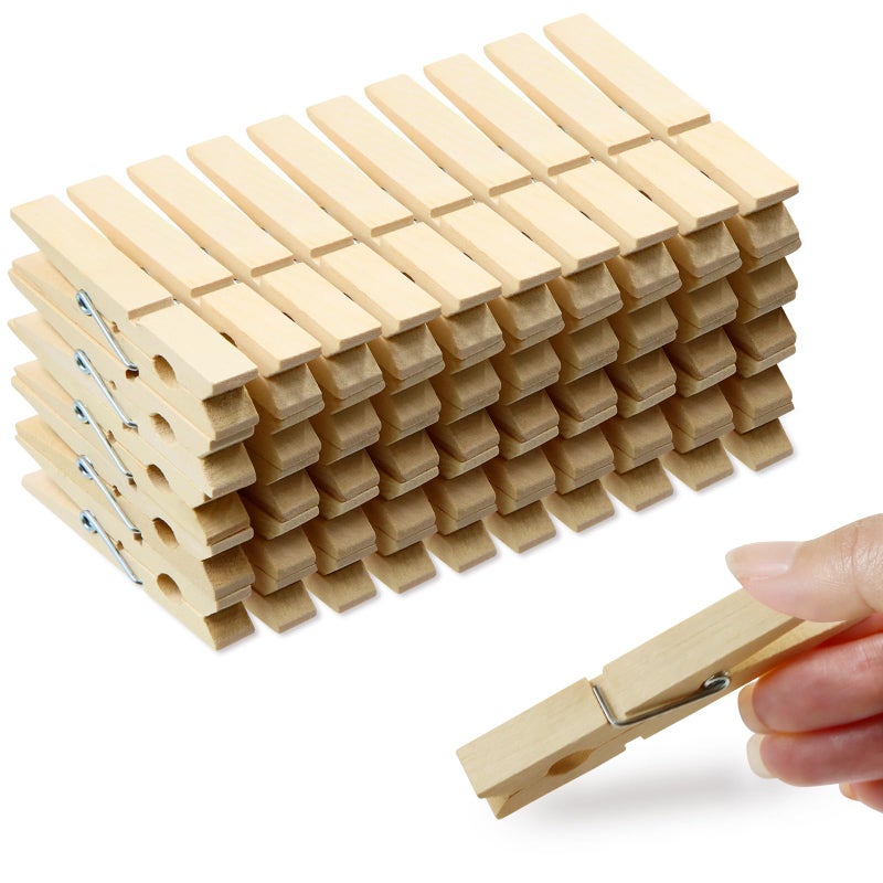 JABINCO (Pack Of 50) Wooden Clothespins About 2-7/8"" Long - Image 1
