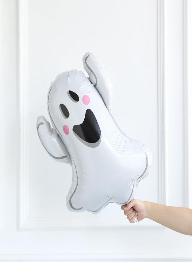 بالونار مجموعة قوس بالونات الهالوين المخيفة مع بالونات لاتكس بألوان الباستيل والرمل والبرتقالي والأسود، ومجموعة بالونات فويل مربعة الشكل على شكل شبح رباعي الأبعاد لتزيين حفلات أعياد الميلاد (أسود). - Image 4