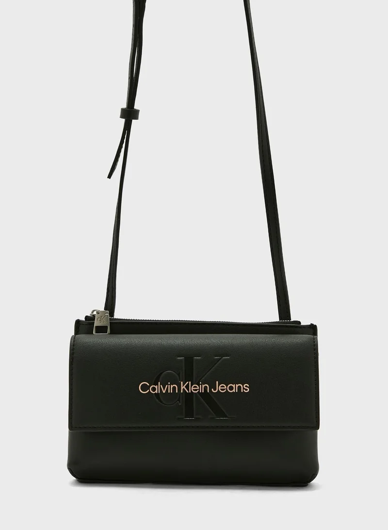 CALVIN KLEIN Monogram Detailed Crossbody