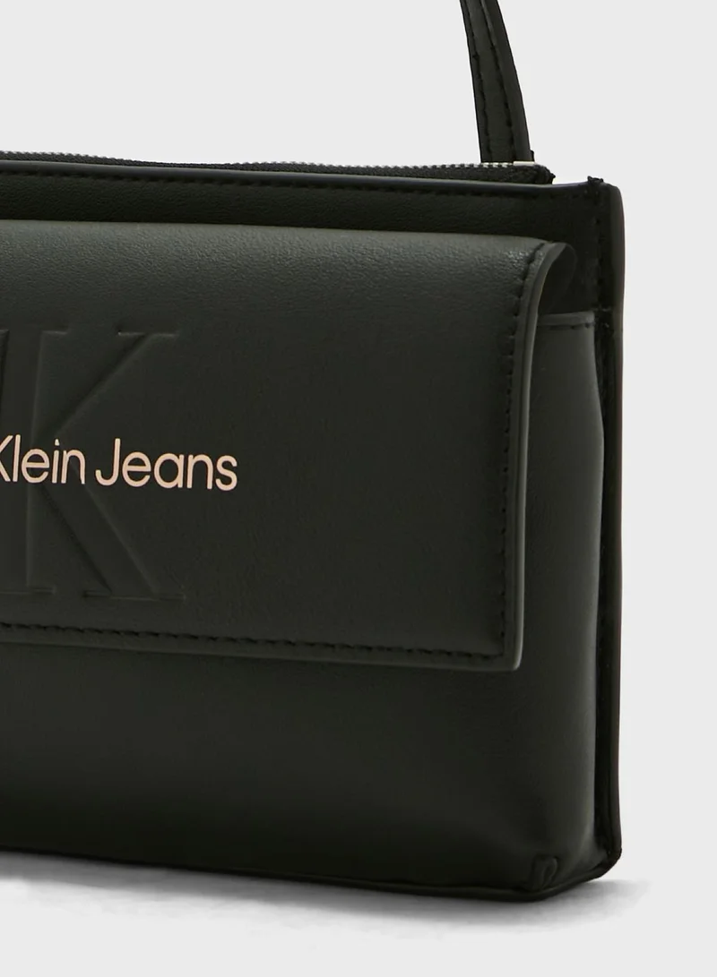 CALVIN KLEIN Monogram Detailed Crossbody