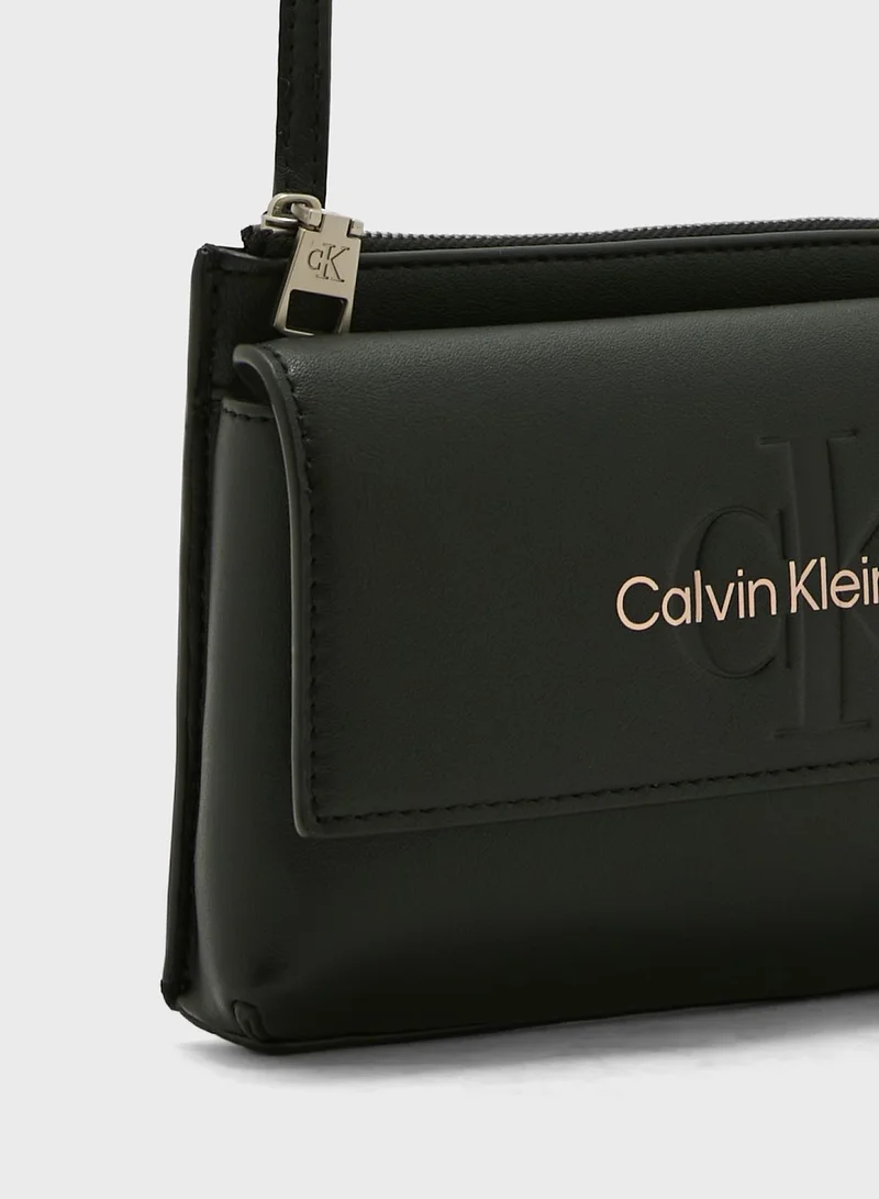 CALVIN KLEIN Monogram Detailed Crossbody