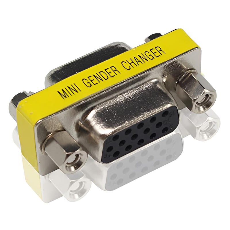 fdealz 2-Piece VGA Joiner, HD15 SVGA Female to Female Mini Gender Changer Coupler Adapter - Image 4