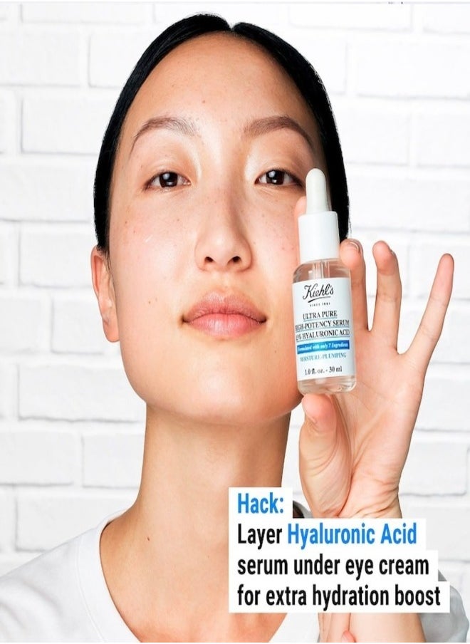 Kiehl's Kiehl’s Ultra Pure High-Potency 1.5% Hyaluronic Acid Serum – Deep Hydration & Skin Plumping Face Serum for All Skin Types – Fragrance-Free – 30ml  - Image 2