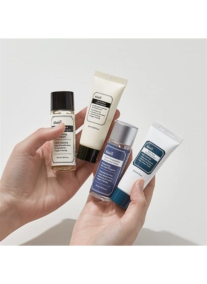DearKlairs [DearKlairs] Skincare Trial Kits, 4 minis, cleansing oil, cleanser, toner, cream, Travel must haves  - Image 4