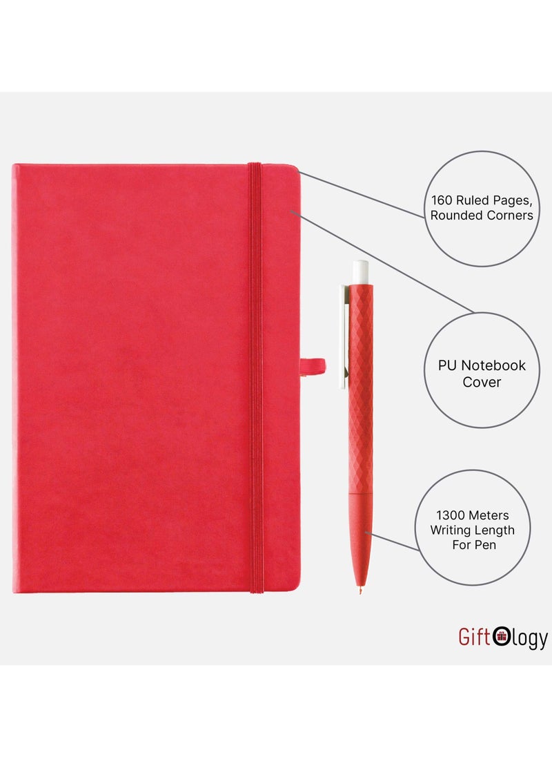 160 Page A5 Hardcover Ruled Notebook and Pen Set - pzsku/Z2AC628FA7FF70603B2EBZ/45/_/1628936430/8f77a516-78b9-417c-8f6a-1c944c3a9b70