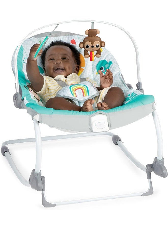 Bright Starts Wild Vibes Infant to Toddler Rocker with Vibrations - Image 2