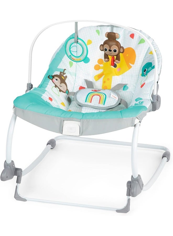 Bright Starts Wild Vibes Infant to Toddler Rocker with Vibrations - Image 1