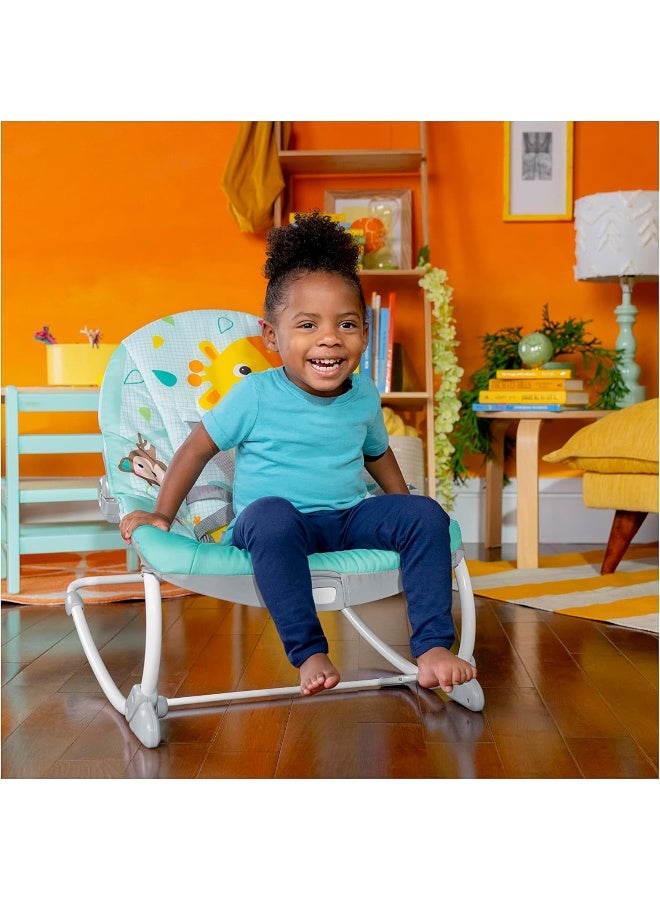 Bright Starts Wild Vibes Infant to Toddler Rocker with Vibrations - Image 4