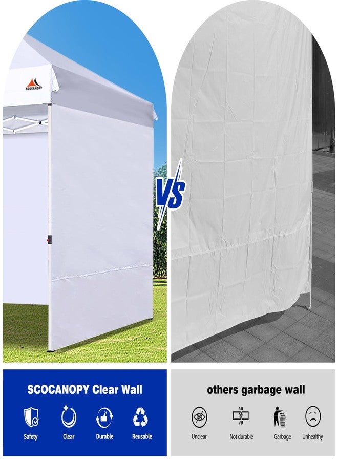 SCOCANOPY SideWall for 12x12ft Canopy Frame, 3 Pack SunWalls Only,(White) - Image 5