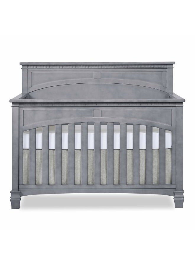 Evolur Santa Fe 5-in-1 Convertible Crib, Storm Grey - Image 1