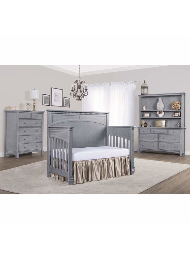 Evolur Santa Fe 5-in-1 Convertible Crib, Storm Grey - Image 4