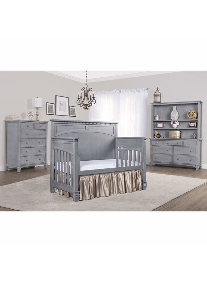 Evolur Santa Fe 5-in-1 Convertible Crib, Storm Grey - Image 2