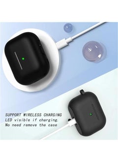 Generic Soft Silicone Case Cover for Airpods Pro 2nd/1st Gen - Shock-Absorbing Protective Skin with Keychain - Cpatible with Apple Airpods Pro 2023/2022/2019  - Image 3