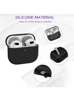 Generic Soft Silicone Case Cover for Airpods Pro 2nd/1st Gen - Shock-Absorbing Protective Skin with Keychain - Cpatible with Apple Airpods Pro 2023/2022/2019  - Image 5