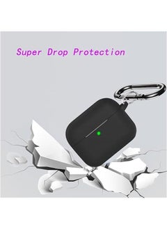 Generic Soft Silicone Case Cover for Airpods Pro 2nd/1st Gen - Shock-Absorbing Protective Skin with Keychain - Cpatible with Apple Airpods Pro 2023/2022/2019  - Image 4