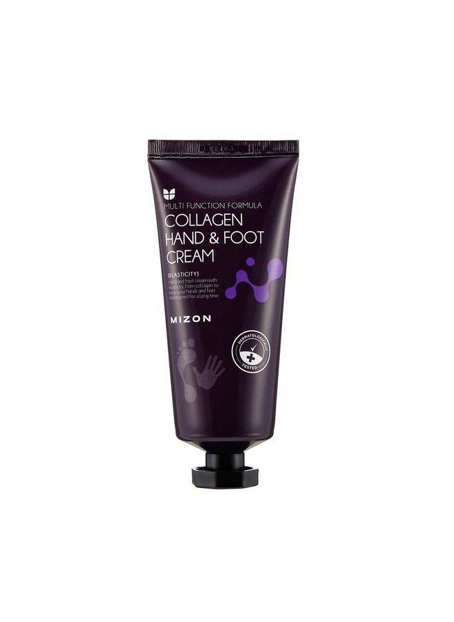 MIZON Anti Aging Collagen Repairing Hand Cream Moisturizing Lotion Skin Porectant For Dry Hands Heels And Elbows For Cracked Hands And Feet Dry Skin Relief All Skin Types 100Ml 3.38 Fl Oz  - Image 1