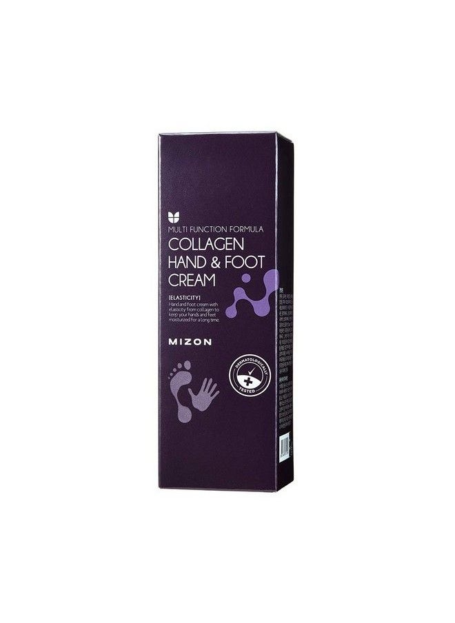 MIZON Anti Aging Collagen Repairing Hand Cream Moisturizing Lotion Skin Porectant For Dry Hands Heels And Elbows For Cracked Hands And Feet Dry Skin Relief All Skin Types 100Ml 3.38 Fl Oz  - Image 3