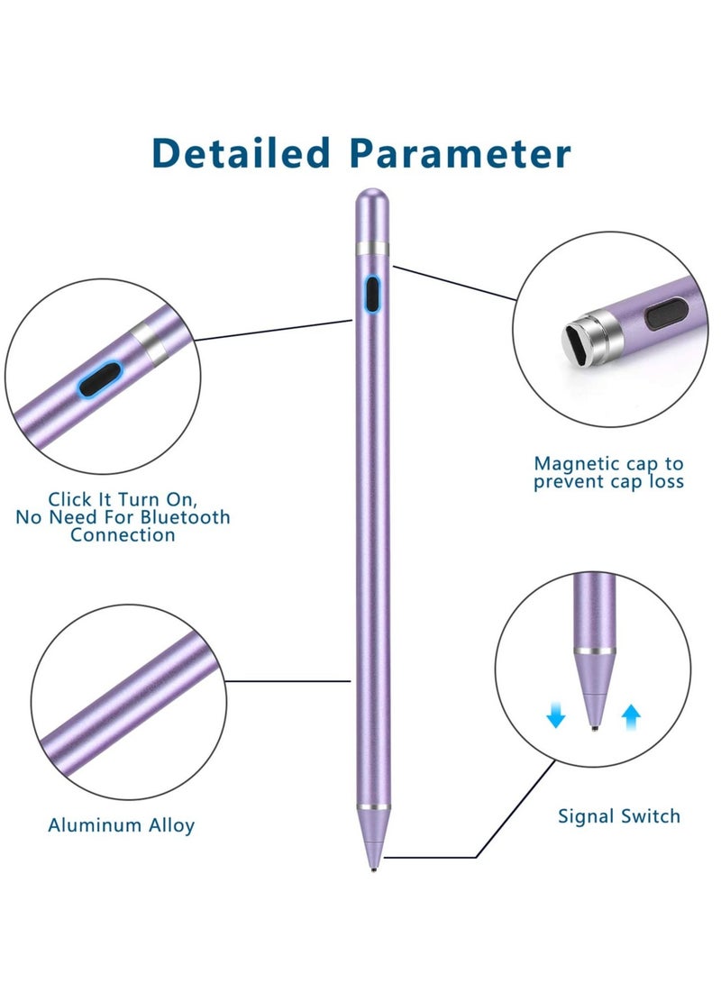 ELTRAZONE Active Stylus Pens for Touch Screens, Digital Stylish Pen Pencil Rechargeable Compatible with Most Capacitive Touch Screens - Image 2