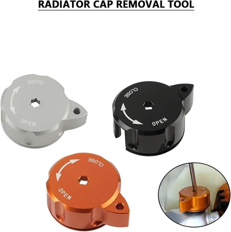2024 EXC300 Radiator Top Cap Removal Tool Knob Black Compatible with KTM XC XCF XCW EXC EXCF 125 Husqvarna TE FE TX FX 300 - Image 3