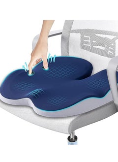 Memory foam soft cushion sitting in the office  Memory Foam Seat Cushion Car Seat Cushion Office Chair Seat Cushion for for Relief Tailbone and Hip Tire, Pressure Relief on the for Office