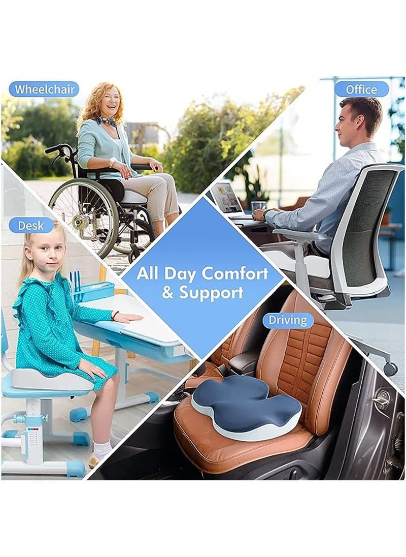 Sumkyle - Memory foam soft cushion sitting in the office  Memory Foam Seat Cushion Car Seat Cushion Office Chair Seat Cushion for for Relief Tailbone and Hip Tire, Pressure Relief on the for Office - Image 1