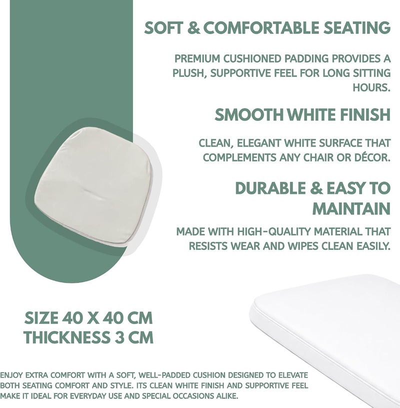Biki Acrylic Transparent Event Chair with Soft Cushion - 92.5x38.5x37cm - Lightweight 4.5KG Modern Seating for Weddings, Dining & Special Occasions | كرسي شفاف أكريليك أنيق للحفلات والمناسبات - Image 5