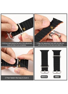 ELTRAZONE 4 Pack Sport New Silicone Band Compatible with Apple Watch Ultra Ocean 42/44/45/49mm Strap for iWatch Series Ultra 8 7 6 5 SE  - Image 3