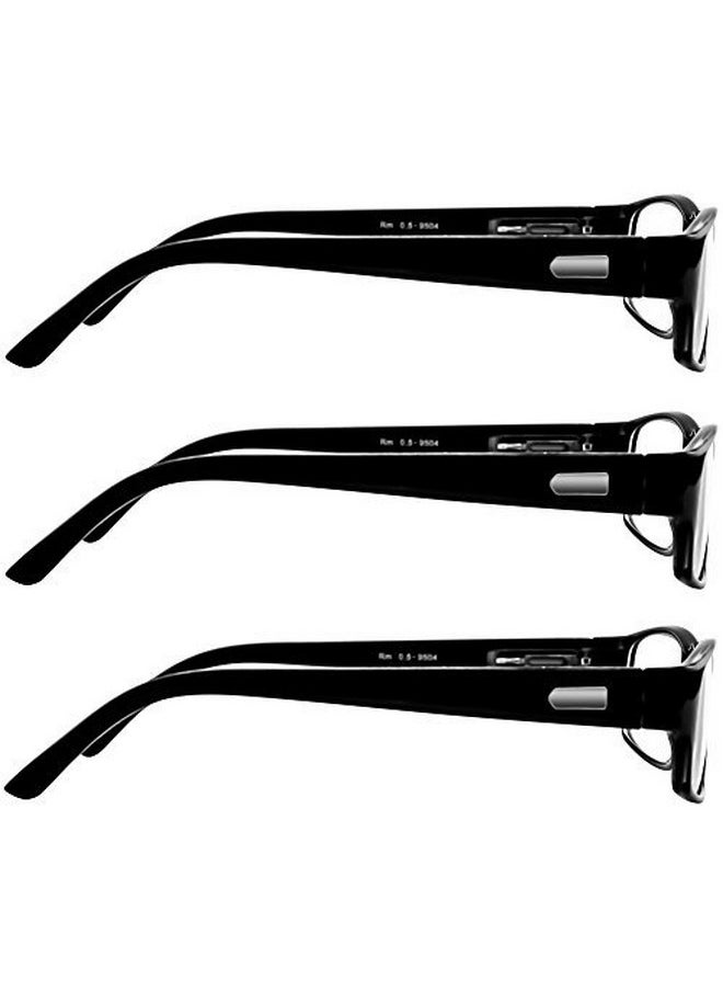 TruVision Readers Reading Glasses 9504Hp 3 Pack Black 1.50  - Image 2